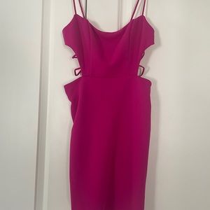 Lucy in the sky pink cut out dress